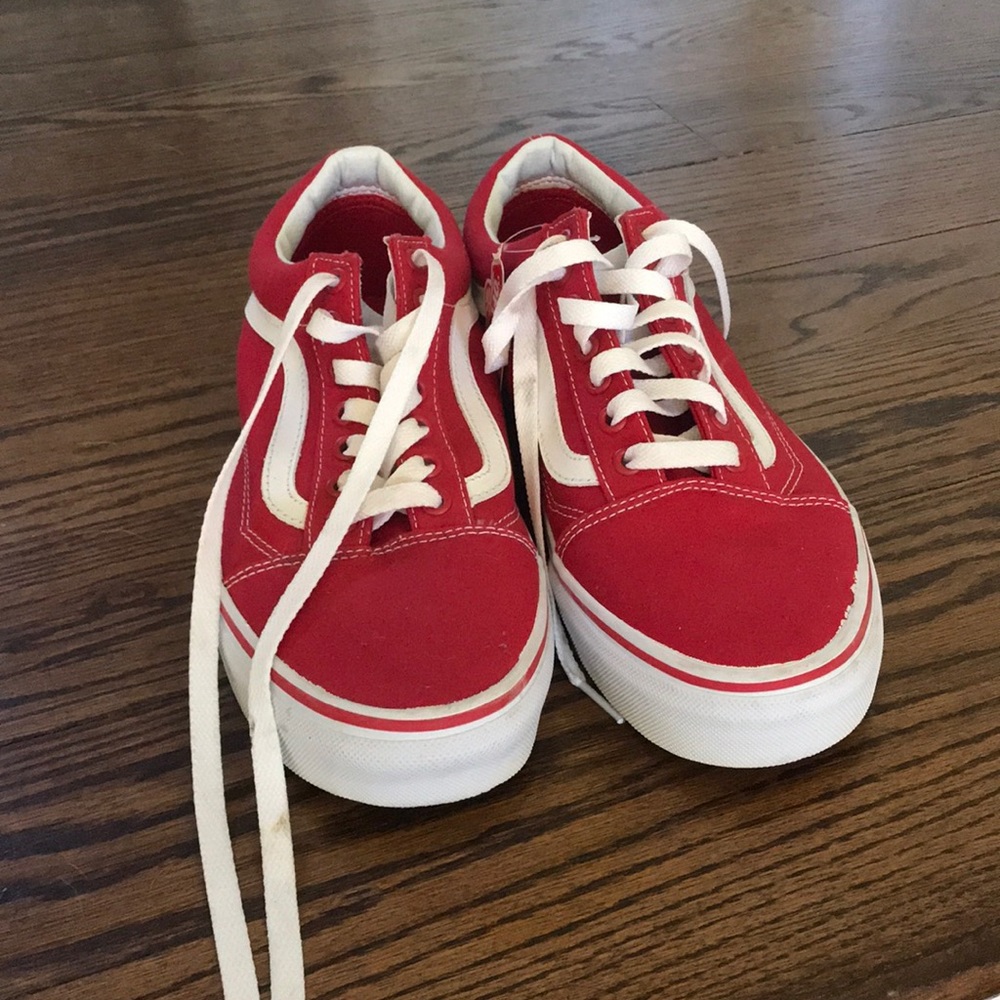 Red old school vans